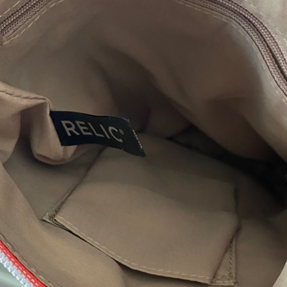 Relic Coral Zip-Top Crossbody with Neutral Interior - Picture 6 of 9